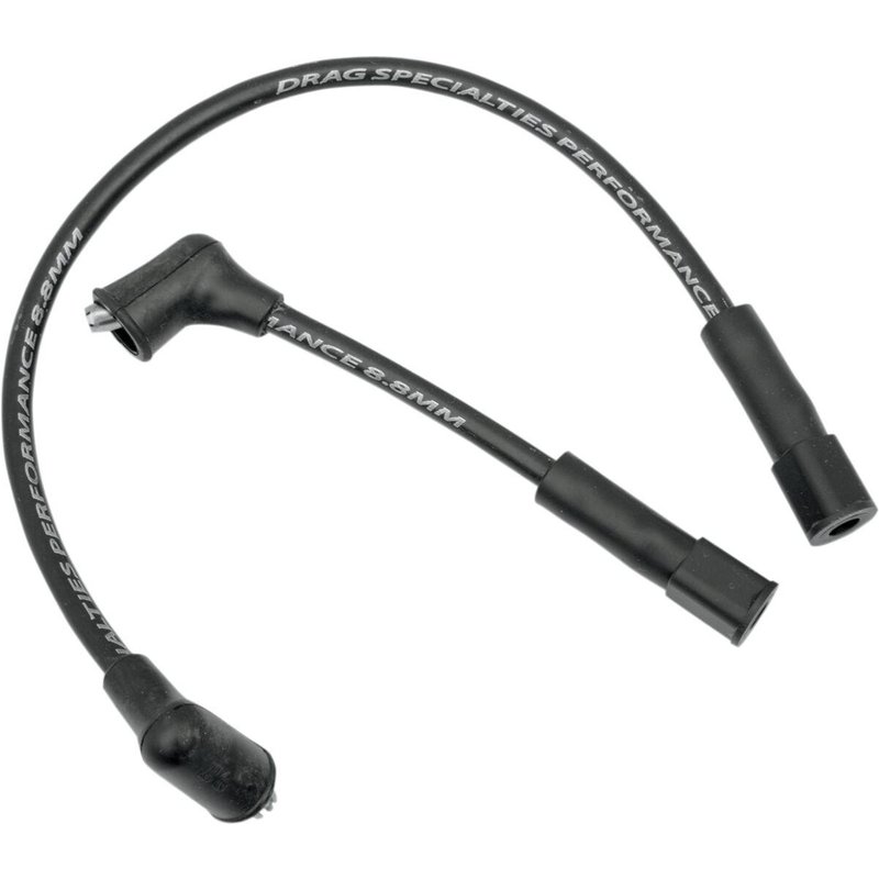 SPW6-DS - Drag Specialties 8.8mm Spark Plug Wire For Harley Davidson FLHR 1340 1994-1996 - Black
