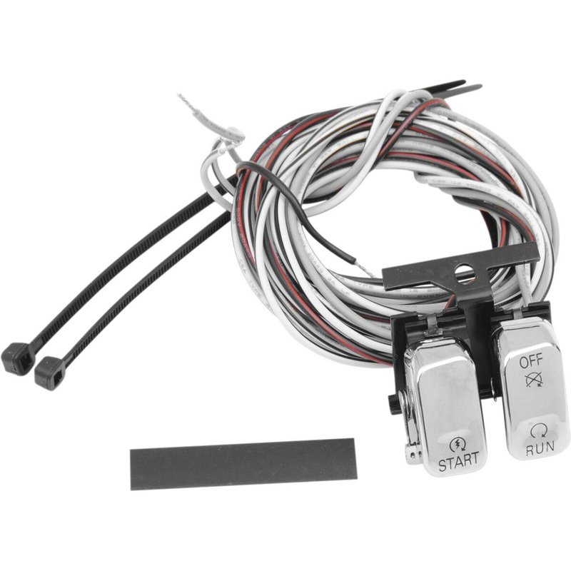 H18-0333C-S - Drag Specialties Handlebar Switch For Harley Davidson FLD 1690 2012-2013 Right/Upper - Chrome