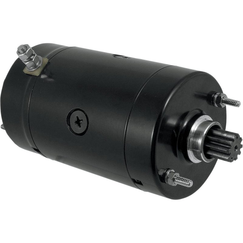 18300BN - Drag Specialties High Torque Starter For Harley Davidson FL 1200 1970-1977 - Black