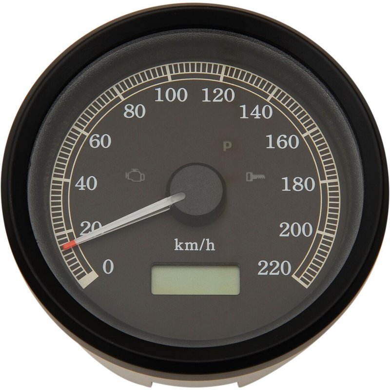 T21-69A4BBDS - Drag Specialties 3-3/8" Programmable Electronic Speedometer For Harley Davidson FXD 1450 1999-2003