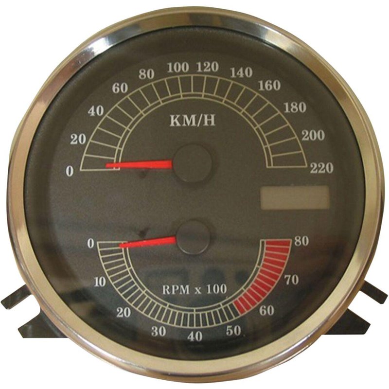 T21-6986A - Drag Specialties Electric Speedometer/Tachometer For Harley Davidson FLHR 1340 1996-1998
