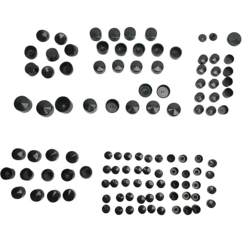 352001 - Drag Specialties Bolt Cover Standard Kit For Harley Davidson FLHR 1584 2007-2008 - Black