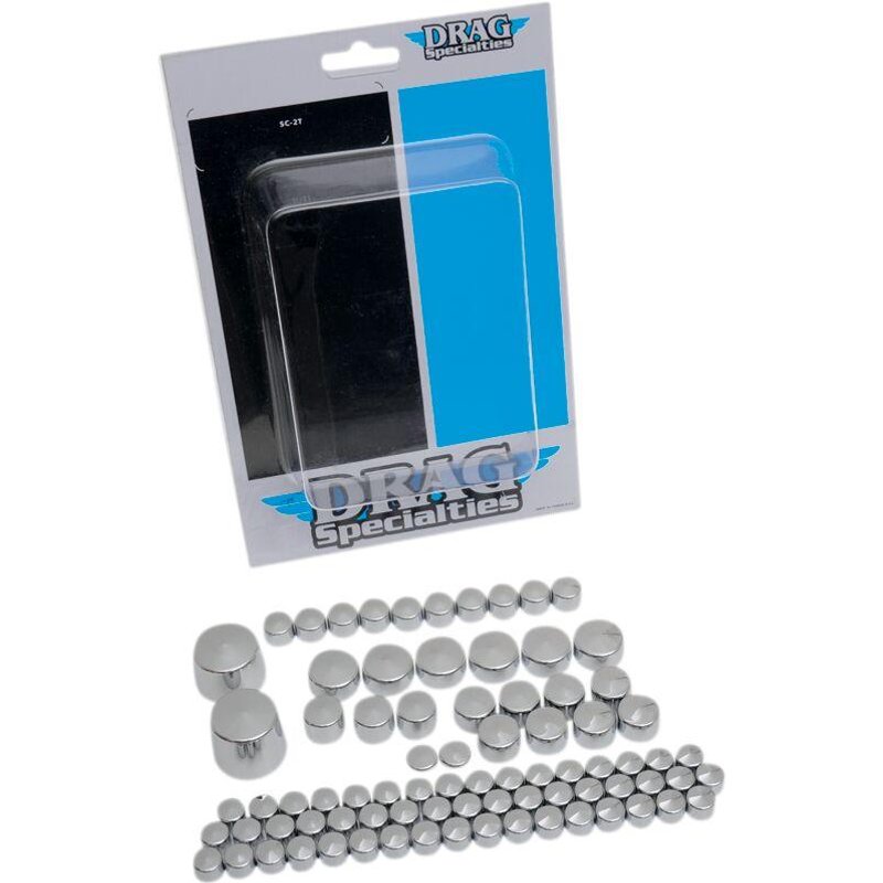 352011 - Drag Specialties Bolt Cover Standard Kit For Harley Davidson FLSTC1584 2007-2010 - Silver