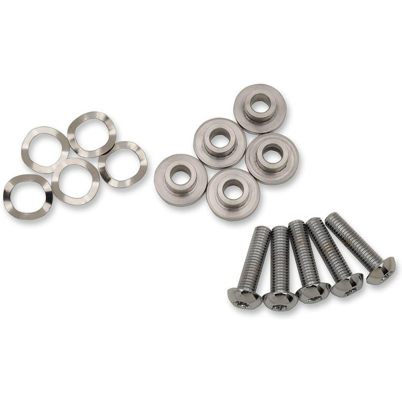 B06-0194-HW - Drag Specialties Floating Brake Disc Hardware Kit For Harley Davidson FLHR 1690 2014-2015 - Silver