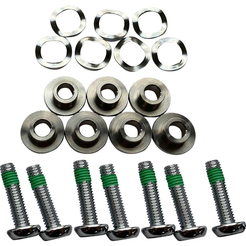 B06-0194-HW7 - Drag Specialties Front Brake Disc Bolt Kit For Harley Davidson FLHR 1750 2020-2022 - Silver