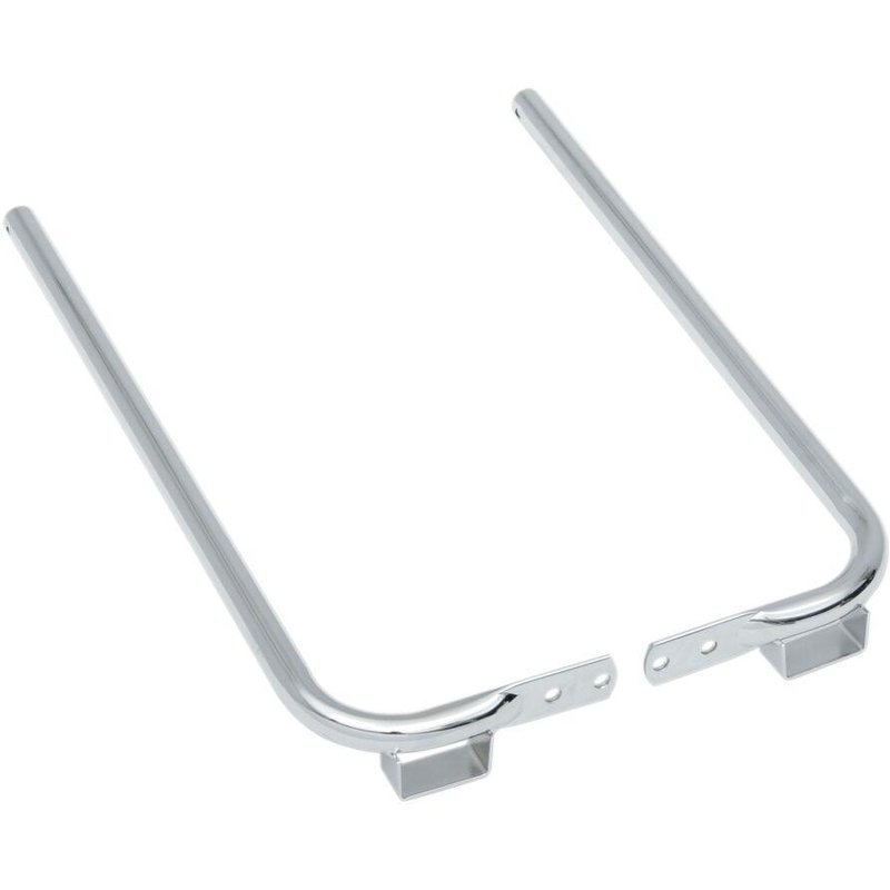 S77-0136 - Drag Specialties Saddlebag Support For Harley Davidson FLHR 1340 1994-1998 - Chrome/Silver