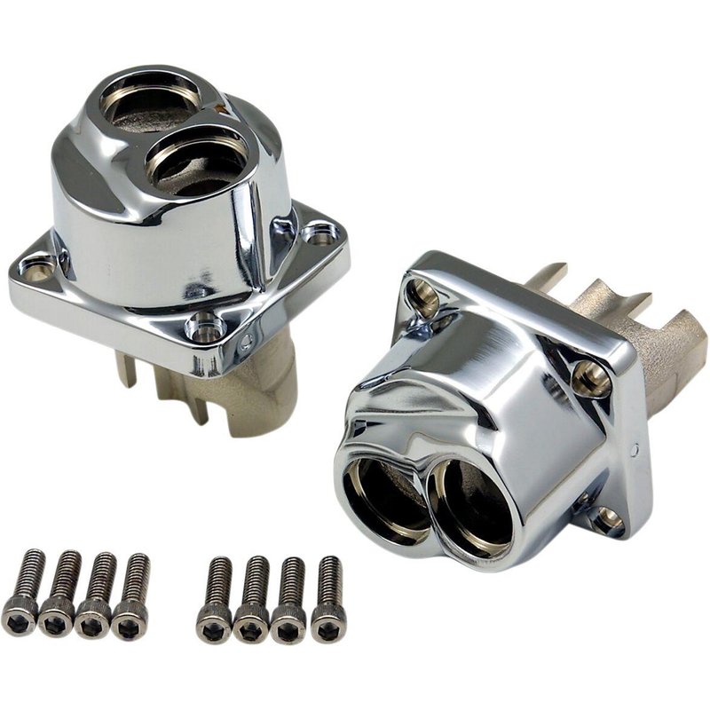 26533 - Drag Specialties Lifter Blocks For Harley Davidson FLH 1340 1984 - Polished Chrome
