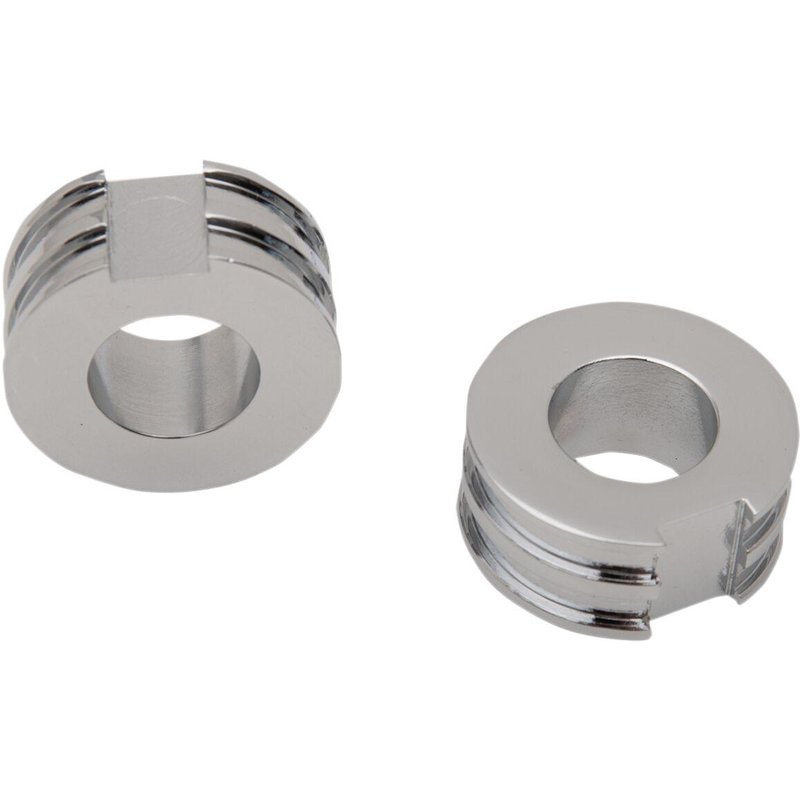 31136-BC120 - Drag Specialties Axle Adjuster Spacers For Harley Davidson FLST 1340 1987-1990 Rear - Chrome