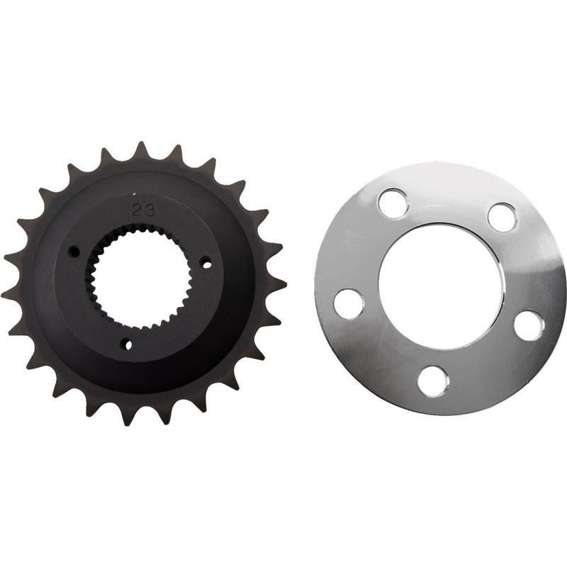 74243C - Drag Specialties Offset Sprocket Kit For Harley Davidson FLST 1340 1987-1990 23T - Black