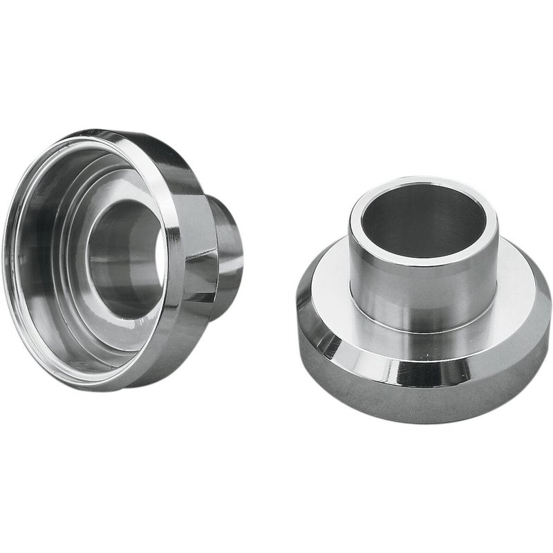 07-0002-BULK - Drag Specialties Neck Post Bearing Cups For Harley Davidson FL 1200 1960-1977 - Chrome