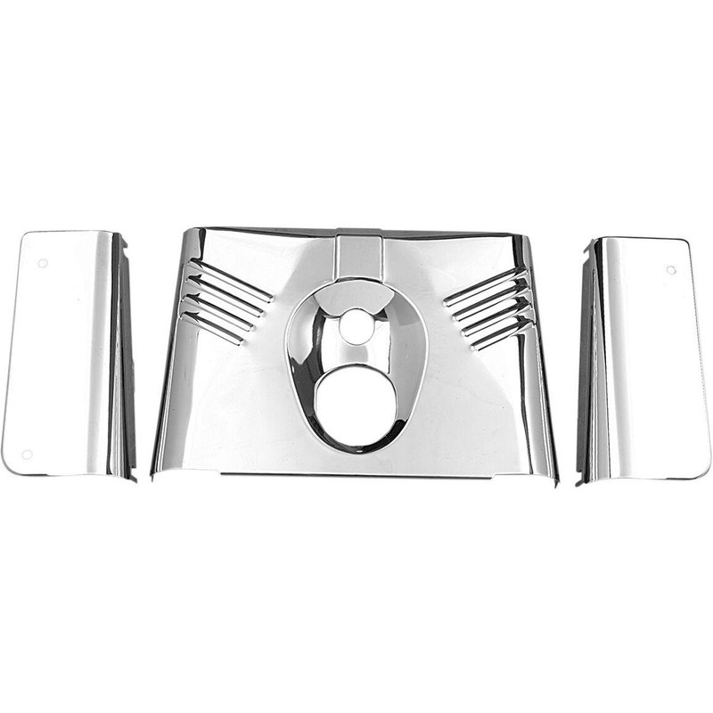 74156-PB-LB2 - Drag Specialties Fork Tins For Harley Davidson FLS 1690 2012-2016 - Chrome