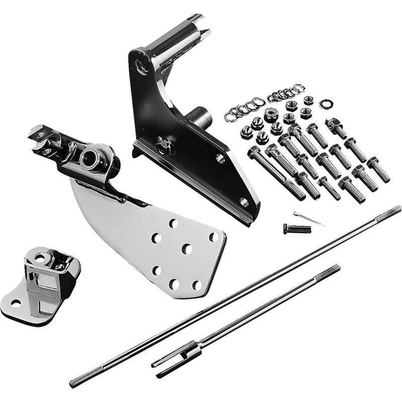 72825 - Drag Specialties Forward Control Relocation Kit For Harley Davidson FXST 1340 1987-1999 - Chrome