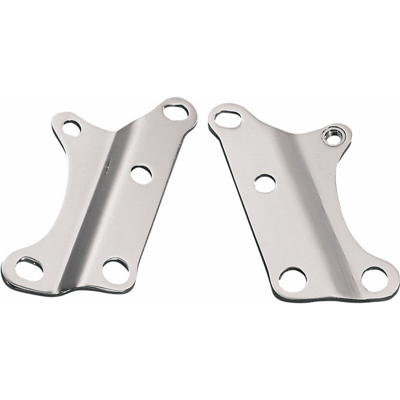 28-0013-SC4 - Drag Specialties XL Engine Mount Plates For Harley Davidson XL 1200 C 1996-2003 Front - Chrome