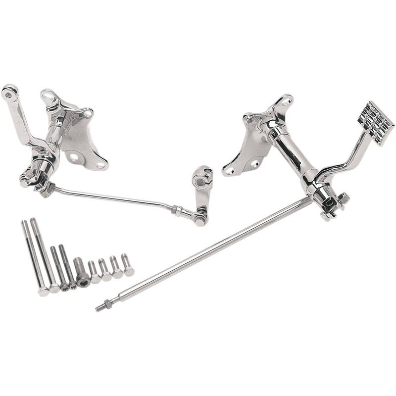 056129 - Drag Specialties Forward Controls without Pegs For Harley Davidson XL 1200 C 1996-2003 - Chrome