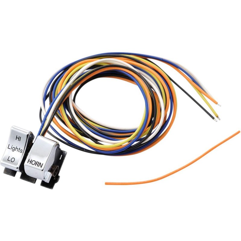 71597-92CPL-HC4 - Drag Specialties Handlebar Switch For Harley Davidson FLH 1340 1982-1984 Left/Upper - Chrome