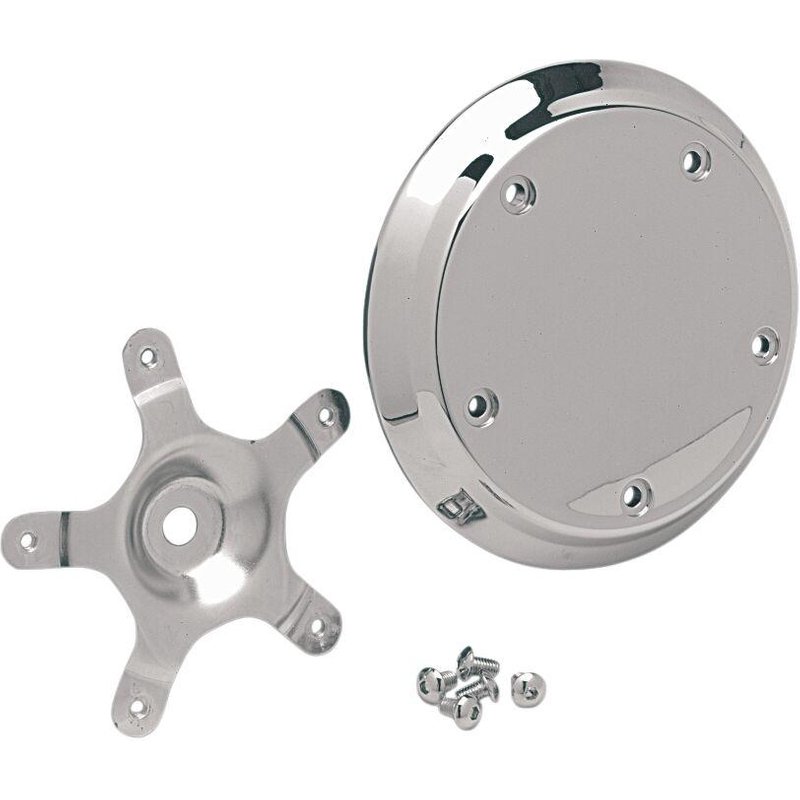 14-0210-SC4 - Drag Specialties Five-Bolt Domed Air Cleaner Insert For Harley Davidson FLSTC1450 2000-2001 - Chrome