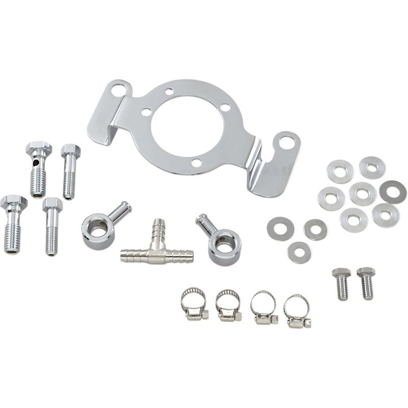 120049-BC315 - Drag Specialties Support Bracket Kit For Harley Davidson FLD 1690 2012-2013 - Chrome