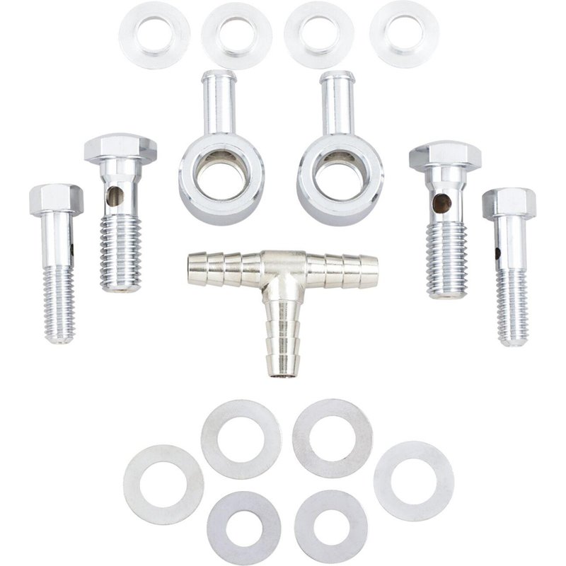 120090-BC105 - Drag Specialties Air Cleaner Breather Kit For Harley Davidson FLHR 1340 1994-1998 - Chrome