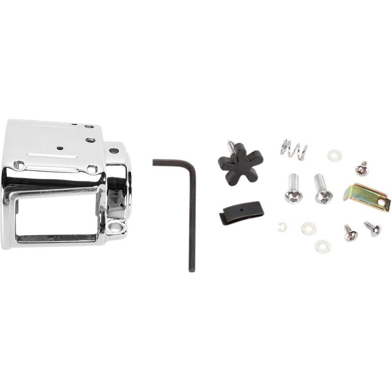 07-0545B-BC114 - Drag Specialties Handlebar Switch Housing Kit For Harley Davidson FLH 1340 1982-1984 - Chrome