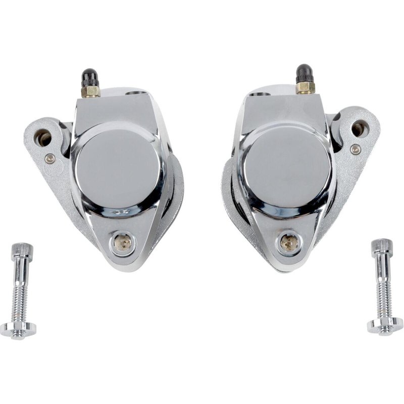 148120-BX-LB2 - Drag Specialties Brake Caliper Kit For Harley Davidson FLH 1340 1984 Front - Chrome