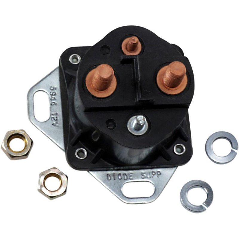 MC-DRAG006 - Drag Specialties Starter Relay Switch For Harley Davidson FLH 1200 1980 - Black