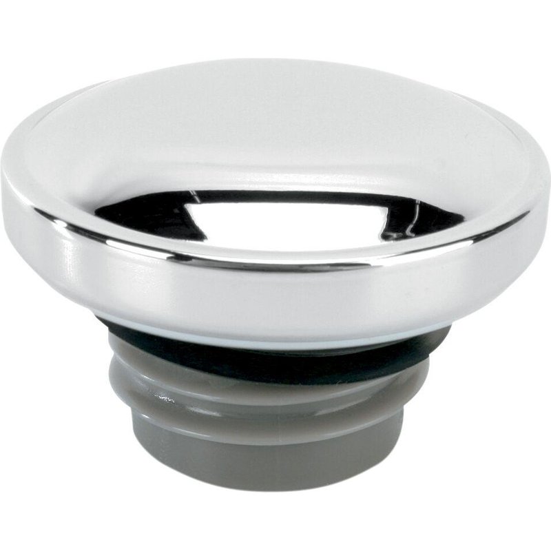 03-0305-B-BC221 - Drag Specialties Screw-In Fuel Cap For Harley Davidson FLD 1690 2012-2013 Left Side/Left-Hand Thread - Chrome
