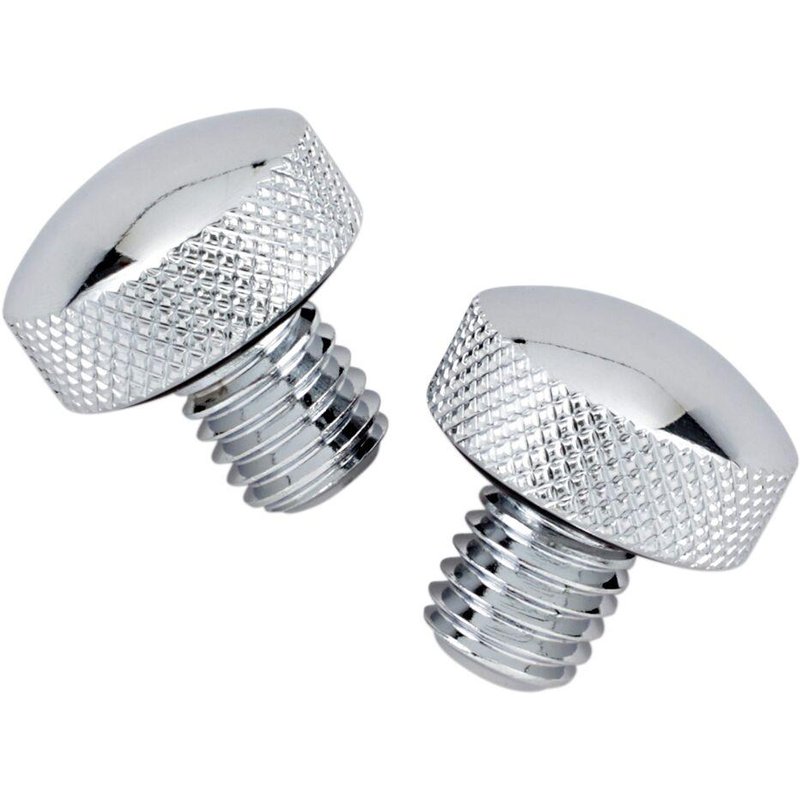 74549 - Drag Specialties Knurled Bolt Kit for Softail Seat For Harley Davidson FLST 1340 1987-1990 - Chrome