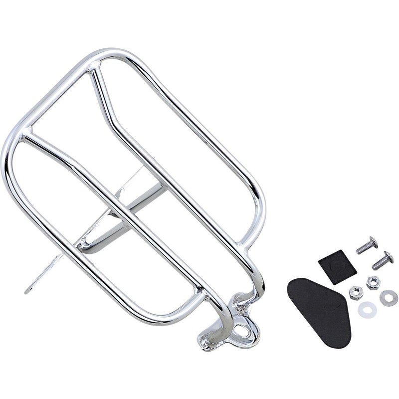 77-0054-BX-LB2 - Drag Specialties Fender Luggage Rack For Harley Davidson XL 1200 C 1996-2020 - Chrome