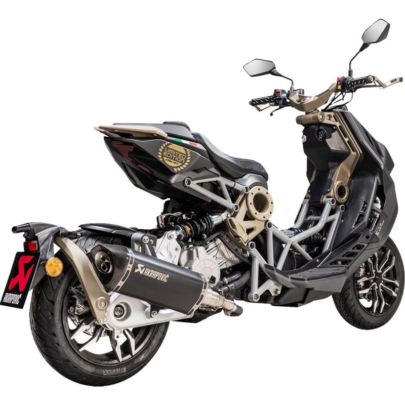 S-IT125SO1-HRTBL - S-IT125SO1-HRTBL - Akrapovic Line Scooter Silencer - Italjet Dragster 200 ABS 2020-2023