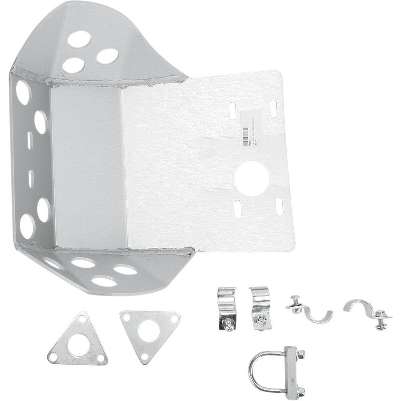 290M - Moose Racing Aluminium Skid Plate For Kawasaki KLR650 1989-2003 - Silver