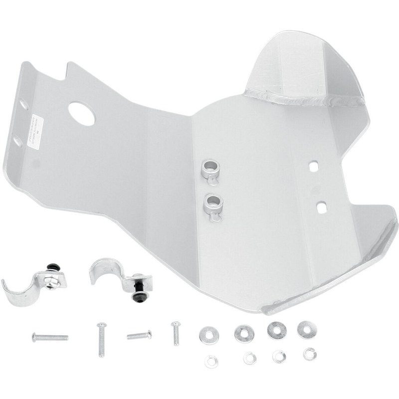 266 - Moose Racing Aluminium Skid Plate For Kawasaki KLX250S 2006-2015 - Silver