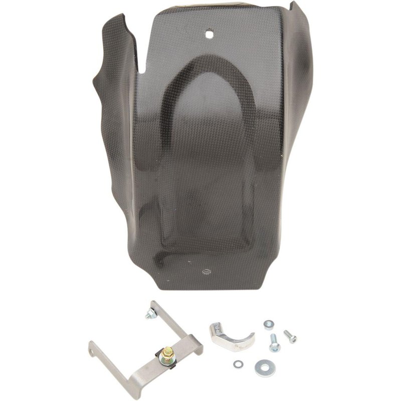 MSP15016 - Moose Racing Carbon Fibre Skid Plate For KTM SX125 2015-2022 - Black