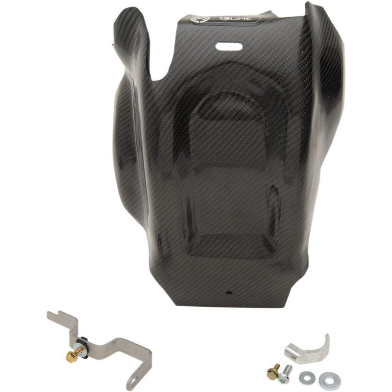 MSP25017 - 05061244 - Moose Carbon Fibre Skid Plate - Husqvarna TC250 & TE 250/300 & KTM SX250 2017-18