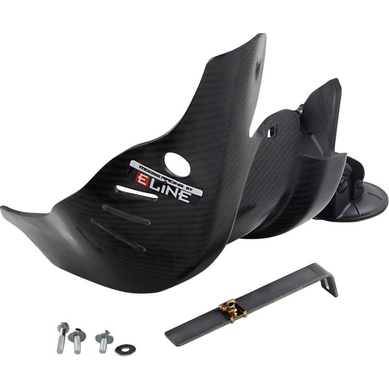 YSP25019F - Moose Racing Carbon Fibre Skid Plate For Yamaha YZF250 2019-2023 - Black