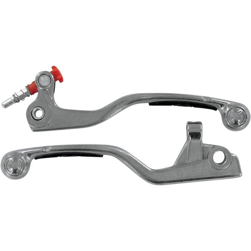 1SGKJ42 - Moose Racing Competition Grip Lever Set For KTM SX65 2004-2012 - Black/Silver