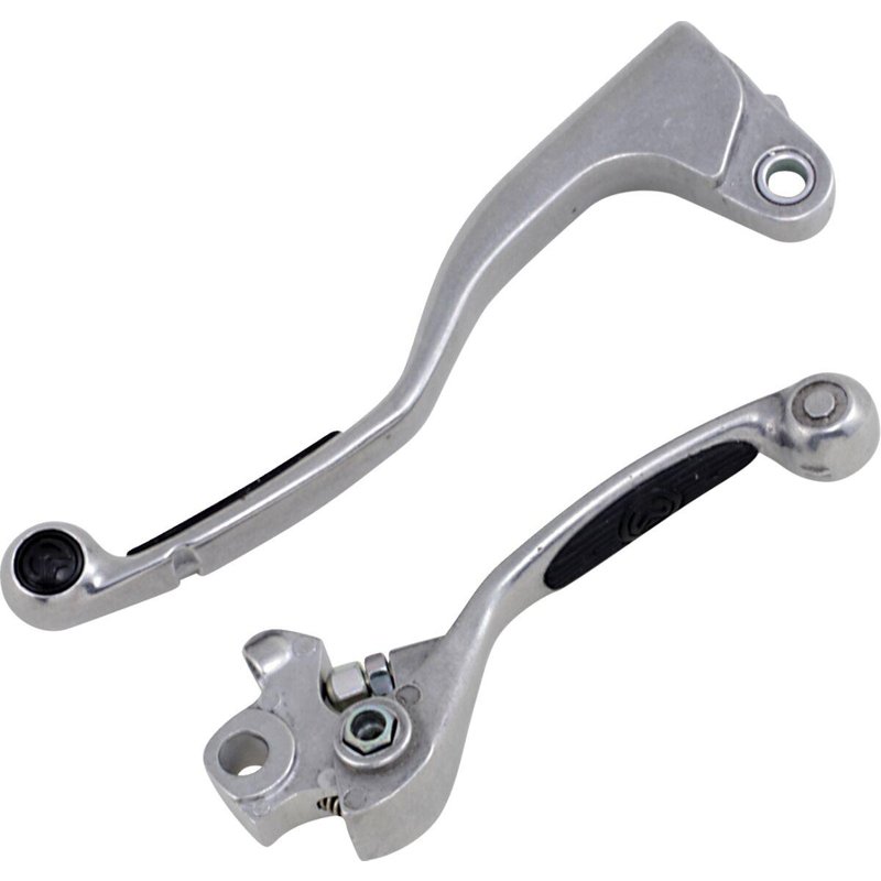 1SGYG92 - Moose Racing Competition Grip Lever Set For Yamaha YZF250 2009-2018 - Black/Silver