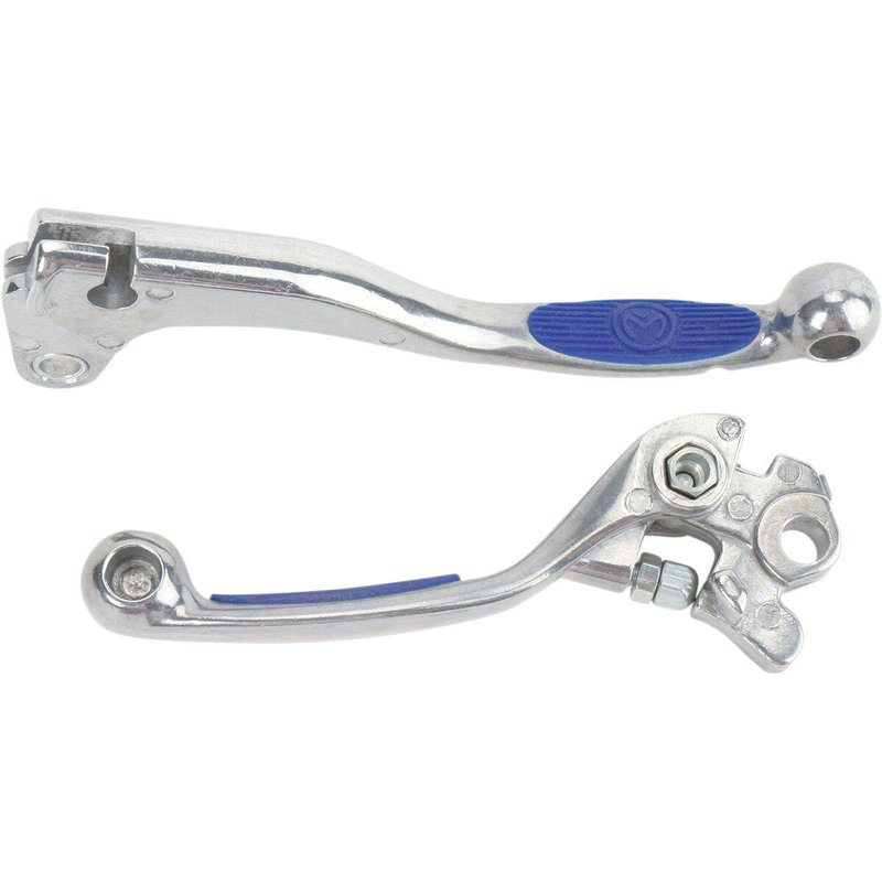 1SGYG83 - Moose Racing Competition Grip Lever Set For Yamaha WRF250 2003-2004 - Blue/Silver