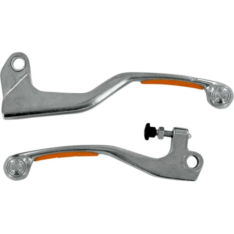 1SGKJ78 - Moose Racing Competition Grip Lever Set For KTM SX125 2009-2015 - Orange/Silver