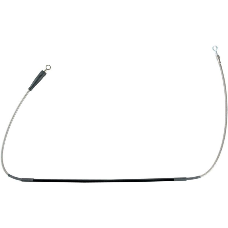 Y01-1-058/P-CL - Moose Racing Stainless Steel Braided Brake Hose For Yamaha YZ125 2005-2008 Front - Silver
