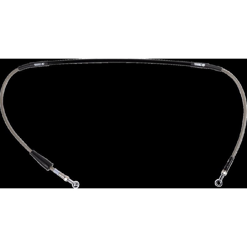 S01-1-035/P-CL - Moose Racing Stainless Steel Brake Hose For Suzuki RM85 2005-2012 Front - Braided