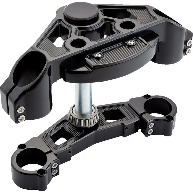 130-007 - Arlen Ness Method (+2”) Drop Triple Tree Kits For Harley Davidson FLTRK 1868 2020-2024 - Black