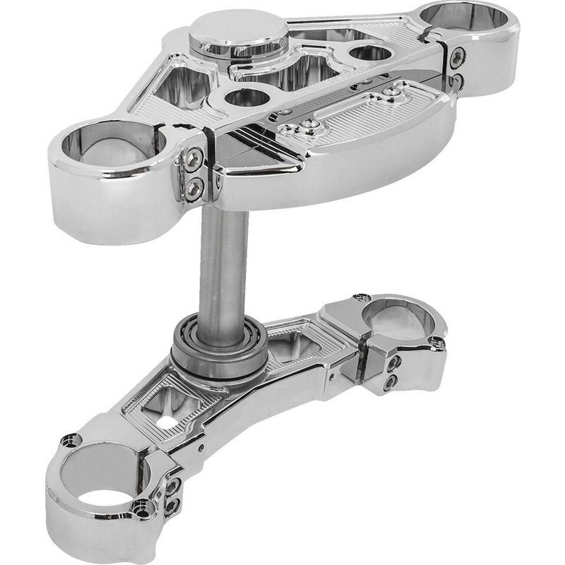 130-009 - Arlen Ness Method Triple Tree Kits For Harley Davidson FLTRK 1868 2020-2023 - Chrome