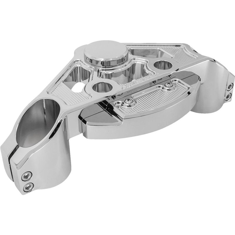 130-008 - Arlen Ness Method (+2”) Drop Triple Tree Kit For Harley Davidson FLTRK 1868 2020-2023 - Chrome