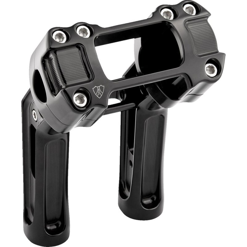 520-055 - Arlen Ness Method Kickback Handlebar Riser For Harley Davidson FXBB 1750 2018-2020 - Black