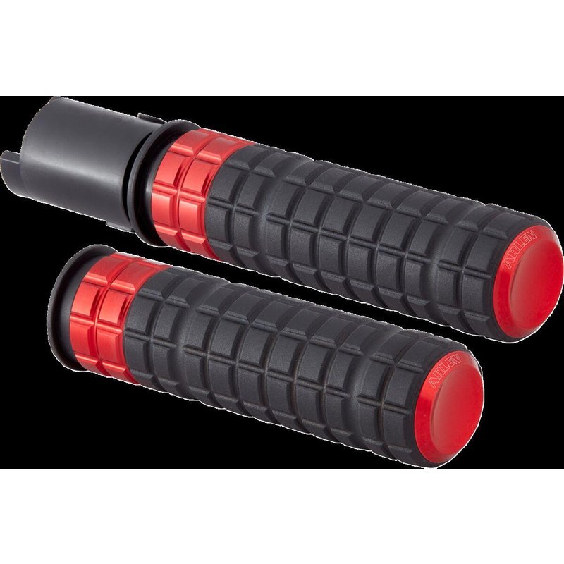 500-065 - Arlen Ness SpeedLiner Grips For Harley Davidson FLHX 1923 2024 - Black/Red