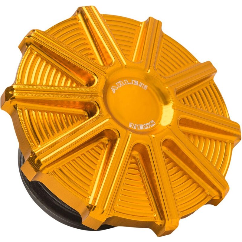 701-004 - Arlen Ness Vented Gas Cap For Harley Davidson FLD 1690 2012-2013 - Gold
