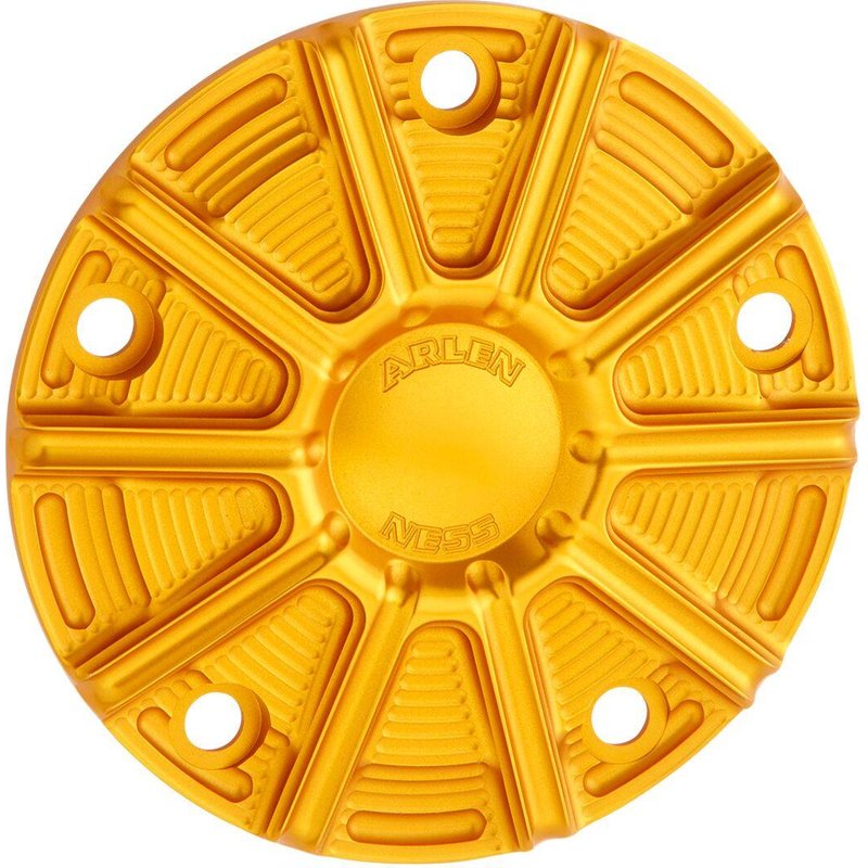700-028 - Arlen Ness 10-Gauge Points Cover For Harley Davidson FLD 1690 2012-2013 - Gold