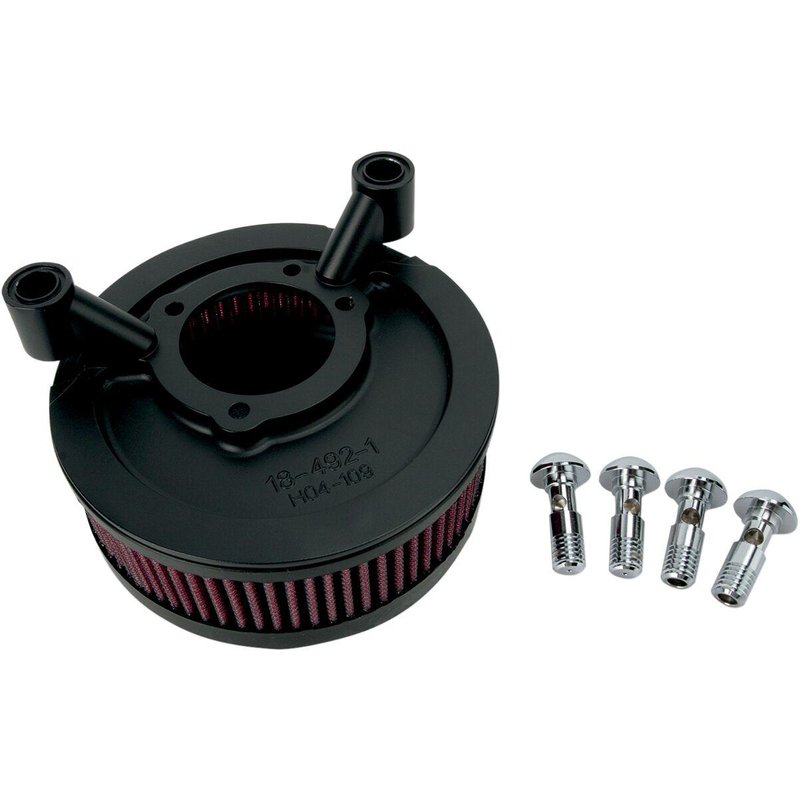18-826 - Arlen Ness Big Sucker Air Filter Kit For Harley Davidson XL 1200 C 1996-2020 - Black