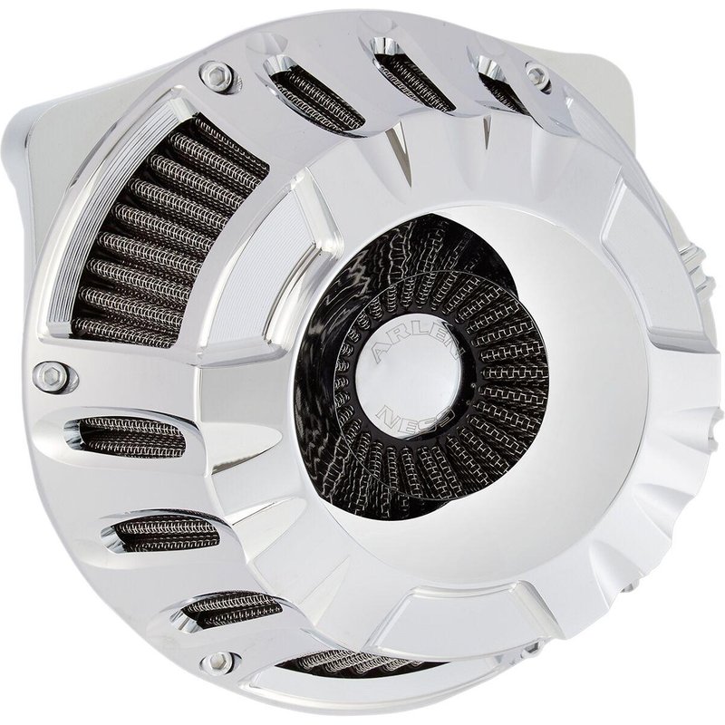 18-926 - Arlen Ness Inverted Series Air Cleaner Kit For Harley Davidson FLHR 1584 2008 - Chrome