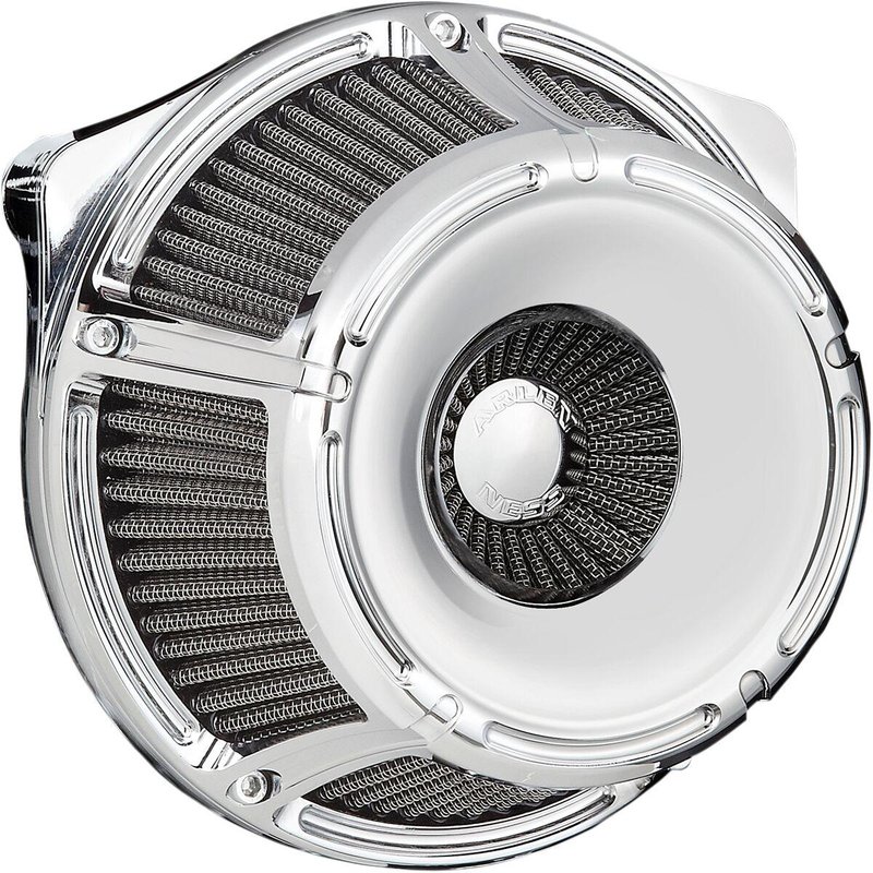 18-922 - Arlen Ness Inverted Series Air Cleaner Kit For Harley Davidson FLD 1690 2012-2013 - Chrome